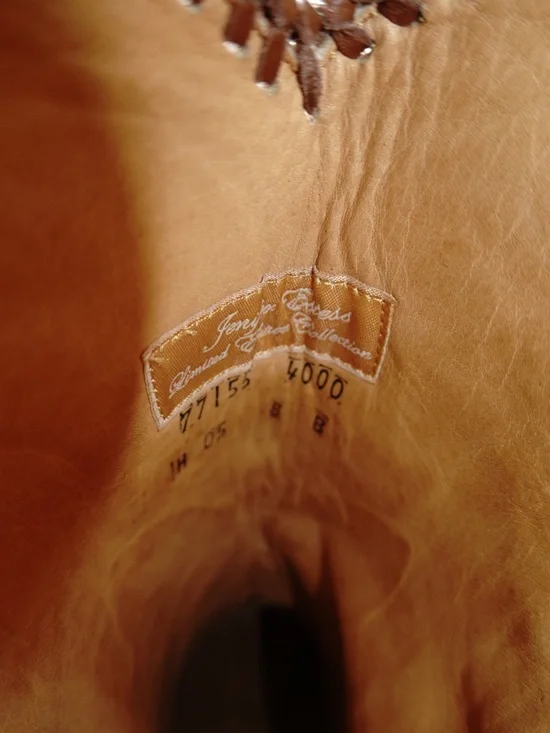 Frye Jennifer Estes Crocodile Western Boots Women 8B Red Exotic Cowboy Boot - Picture 9 of 14